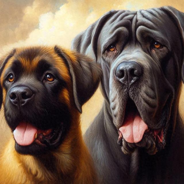 拿坡里獒和大丹犬：哪种巨型犬更适合你
