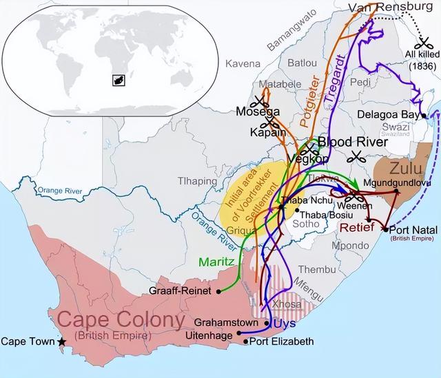 南非的立国之战，布尔人螳螂捕蝉夺取殖民地，英国黄雀在后