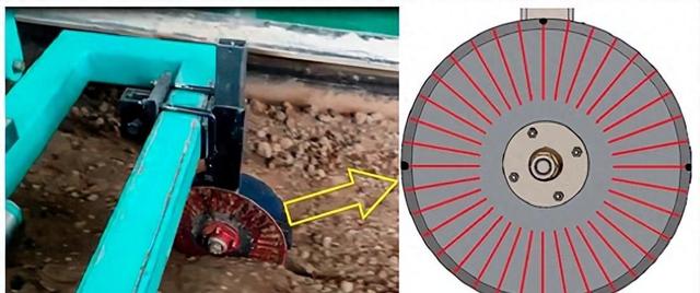 零耕系统中，利用双盘式灌木机，如何实现肥料和小麦的同时施用？