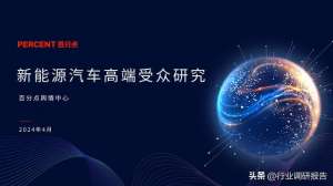 汽车人群画像(2024年新能源汽车高端受众研究（用户画像、消费行为、用车场景）)