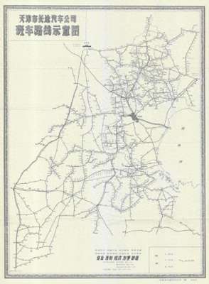 汽车票路线(1984年《天津市长途汽车公司班车路线示意图》有趣的老地图)