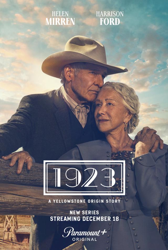 《1923》12月18日上线,哈里森·福特、海伦·米伦出演
