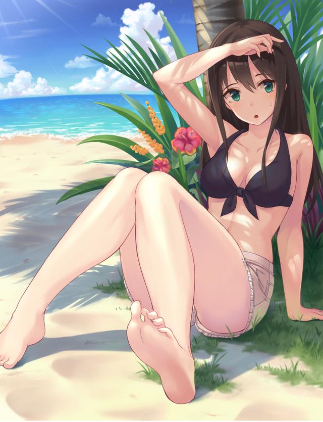 那些动漫中的人物光着脚丫会是怎样？蕾姆、初音、妮可、小埋