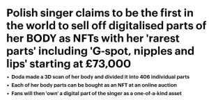 福利国外美女恶搞(波兰女歌手拍卖406块身体部分私密部位拍出天价成暴富新途径？)