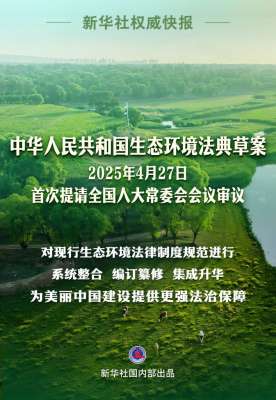 第二部以“法典”命名的法律！生态环境法典编纂迈出“关键步”